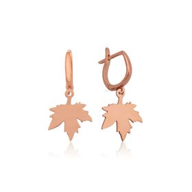 Gumush EA1160223 Gümüş Yaprak Küpe