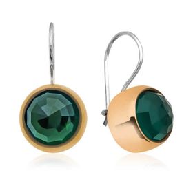 Gumush EA1160246 Gümüş Otantik Zümrüt Küpe