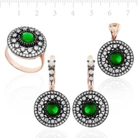 Gumush Elmas Model Kadın Gümüş Set