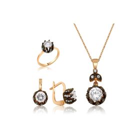 Gumush Elmas Model Lale Kadın Gümüş Set