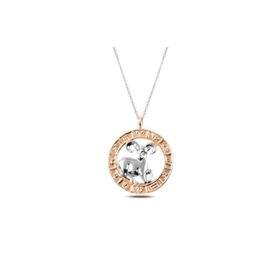 Gumush gh_T4909 Gümüş Rose Koç Burcu Kolye