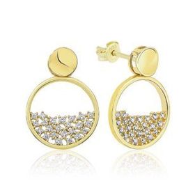 Gumush Gold Çiğ Damlası Kadın Gümüş Küpe