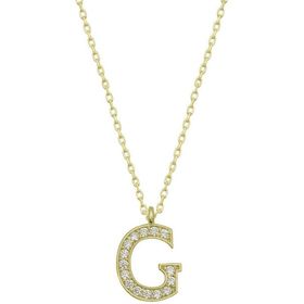 Gumush Gold G Harfi Kadın Gümüş Kolye