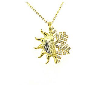 Gumush Gold Güneş Kartanesi Bayan Gümüş Kolye