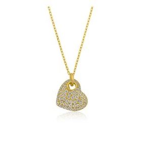 Gumush Gold Kalp Bayan Gümüş Kolye