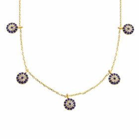 Gumush Gold Nazarlı Şans Bayan Gümüş Kolye