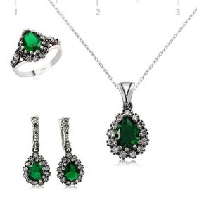 Gumush Hürrem Sultan Kadın Gümüş Set