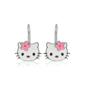 Gumush Kedi Sallantılı Çocuk Gümüş Küpe