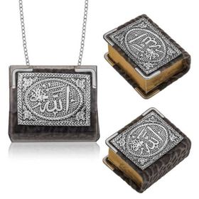 Gumush KR2550061 Zincirli Gümüş Küçük Kur’anı-ı Kerim