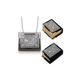 Gumush KR2550067 Gümüş Zincirli Küçük Kur’anı-ı Kerim