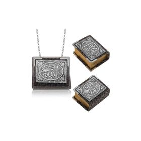 Gumush KR2550068 Gümüş Zincirli Küçük Kur’anı-ı Kerim