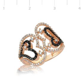 Gumush LRG47099011 Gümüş Kalpli Bayan Yüzük