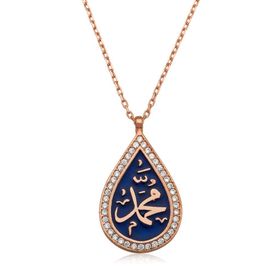 Gumush Muhammed Yazılı Kadın Kolye