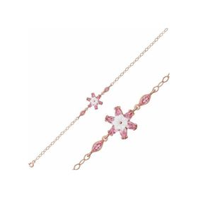 Gumush Pembe Lotus Çiçeği Gümüş Bileklik