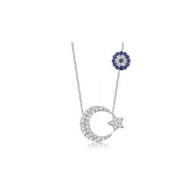 Gumush PND47118034 Taşlı Gümüş Kolye