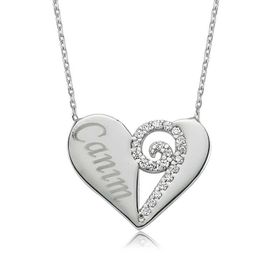 Gumush PT0461137 Canım Kalp Gümüş Kolye