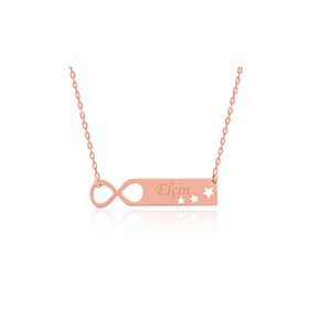 Gumush PT0580009 Sonsuzluk Yıldızlı Gümüş Kolye