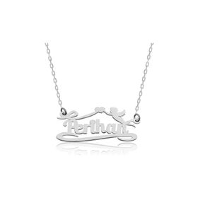 Gumush PT0580094 Isimli Eros Aşk Oku Gümüş Kolye