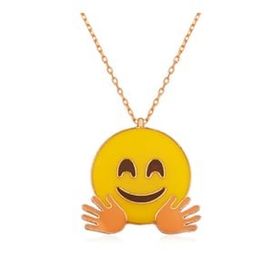 Gumush ​Rose El Sallayan Emoji Bayan Gümüş Kolye