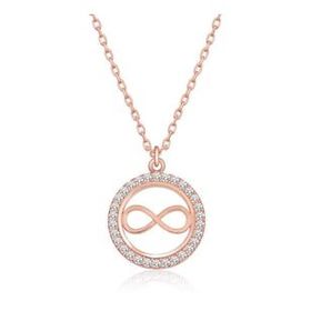 Gumush Rose Minik Sonsuzluk Bayan Gümüş Kolye