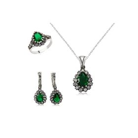 Gumush ST0470525 Taşlı Gümüş Set