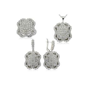 Gumush ST1270082 Taşlı Gümüş Set