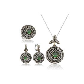 Gumush ST2610039 Otantik Kadın Gümüş Set