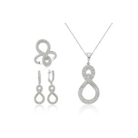 Gumush ST2610041 Sonsuzluk Kadın Gümüş Set