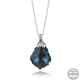 Gumush Swarovski Crystal Taşlı Deniz Kabuğu Kadın Gümüş Kolye