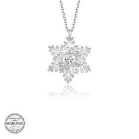 Gumush Swarovski Taşlı Çocuk Gümüş Kadın Kolye