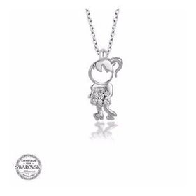 Gumush Swarovski Taşlı Çocuk Gümüş Kadın Kolye