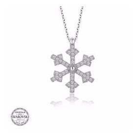 Gumush Swarovski Taşlı Kartanesi Gümüş Kadın Kolye