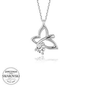Gumush Swarovski Taşlı Yusufcuk Gümüş Kadın Kolye