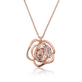Gumush T3832 Gül Gümüş Kolye