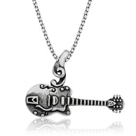 Gumush T3851 ​Gümüş Gitar Erkek Kolye
