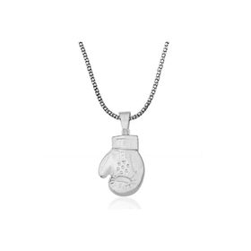 Gumush T3859 Boks Eldiveni Erkek Gümüş Kolye