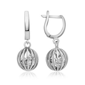 Gumush T3911 ​Gümüş Taşlı Küre Küpe