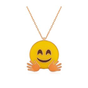 Gumush T3950 El Sallayan Emoji Gümüş Kolye
