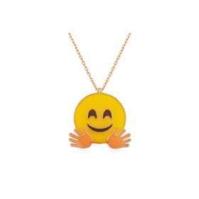 Gumush T3950 El Sallayan Emoji Gümüş Kolye