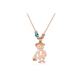 Gumush T4118 Gümüş Erkek Çocuk Kolye