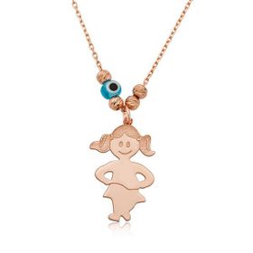 Gumush T4119 Kız Çocuğu Gümüş Kadın Kolye