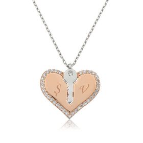 Gumush T4189 Gümüş Kalbimin Anahtarı Kolye