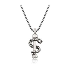 Gumush T4365 Yılan Erkek Gümüş Kolye