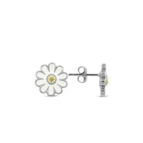 Gumush T4488 Gümüş Papatya Çivi Küpe