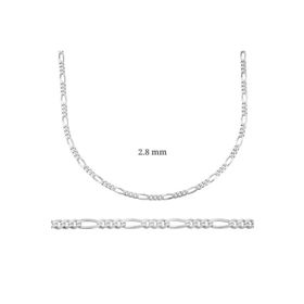 Gumush T4503 2.8 mm 0.80 mikron Gümüş Figaro Zincir