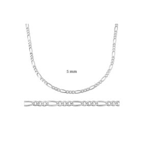 Gumush T4506 5 mm 140 mikron Gümüş Figaro Zincir