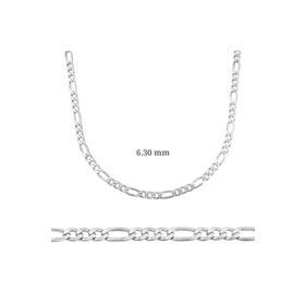 Gumush T4508 6.30 mm 180 mikron Gümüş Figaro Zincir
