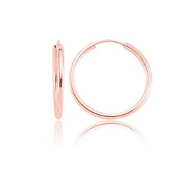 Gumush T4531 ​Gümüş Rose Kaplama Halka Küpe