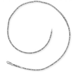 Gumush T4631 3 mm Köşeli Gümüş Kral Zincir