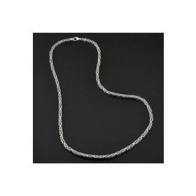 Gumush T4631 3 mm Köşeli Gümüş Kral Zincir